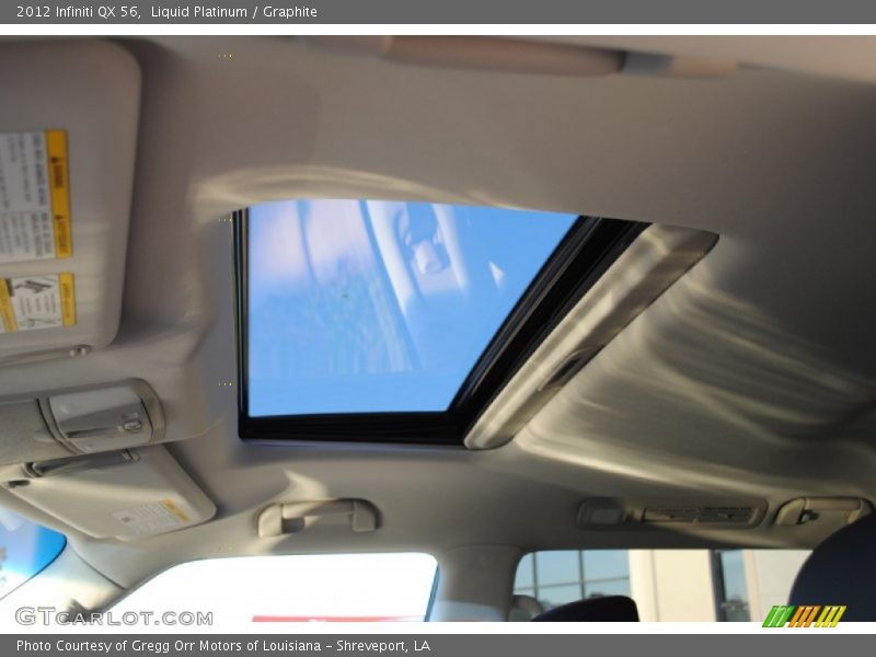 Sunroof of 2012 QX 56