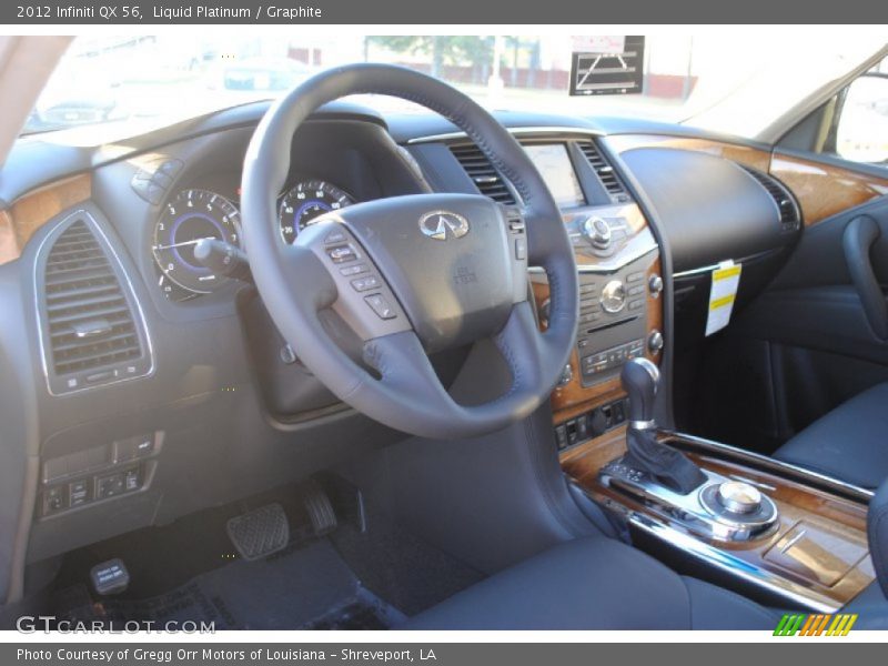 Dashboard of 2012 QX 56