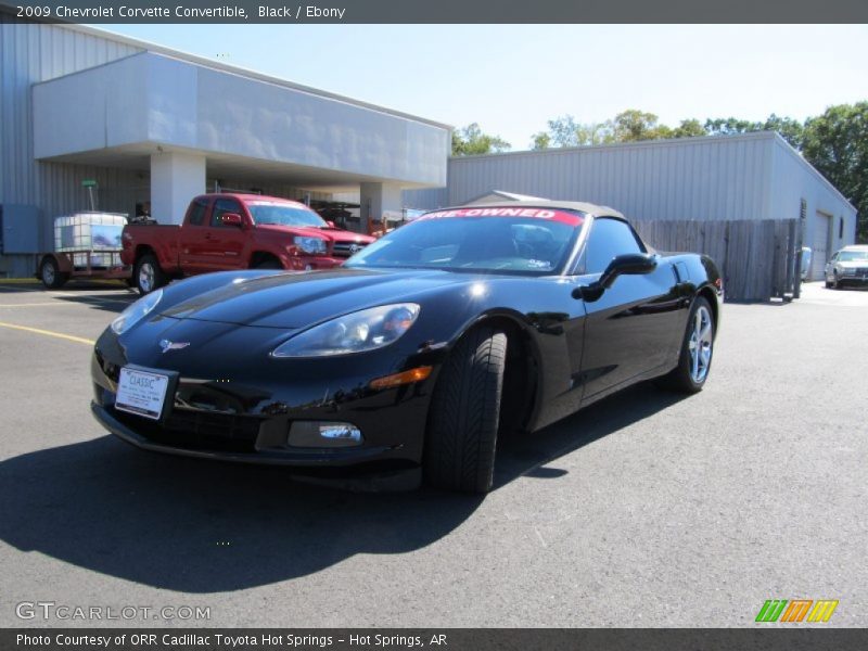 Black / Ebony 2009 Chevrolet Corvette Convertible