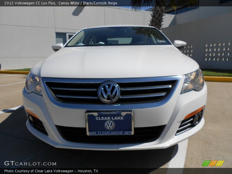 Candy White / Black/Cornsilk Beige 2012 Volkswagen CC Lux Plus