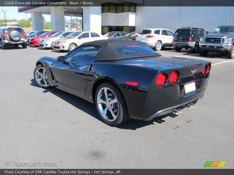 Black / Ebony 2009 Chevrolet Corvette Convertible