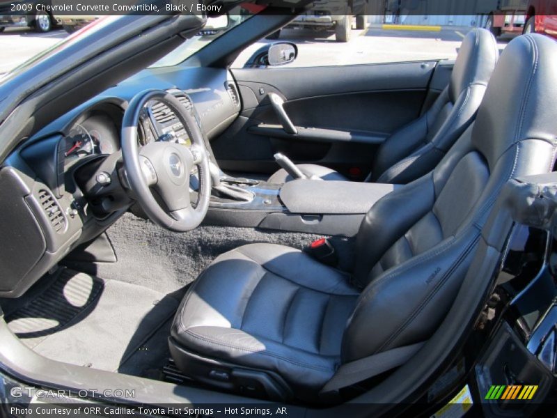  2009 Corvette Convertible Ebony Interior
