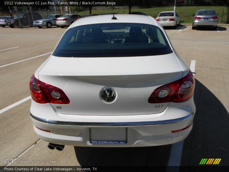 Candy White / Black/Cornsilk Beige 2012 Volkswagen CC Lux Plus