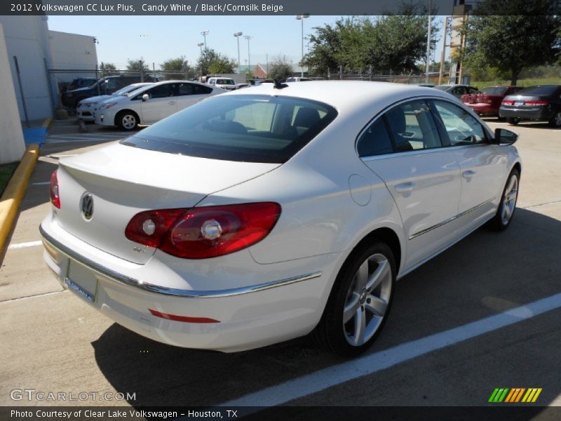 Candy White / Black/Cornsilk Beige 2012 Volkswagen CC Lux Plus