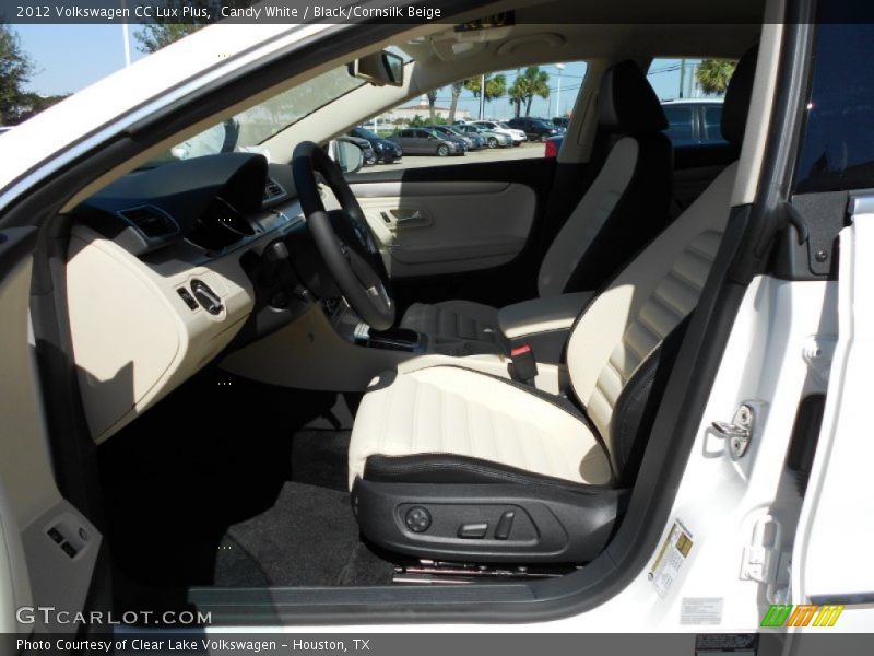 Candy White / Black/Cornsilk Beige 2012 Volkswagen CC Lux Plus