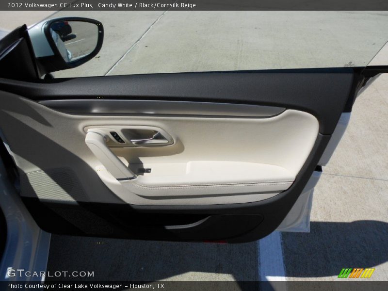 Candy White / Black/Cornsilk Beige 2012 Volkswagen CC Lux Plus