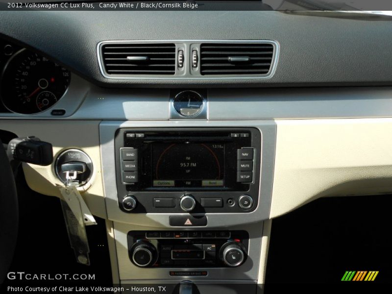 Candy White / Black/Cornsilk Beige 2012 Volkswagen CC Lux Plus