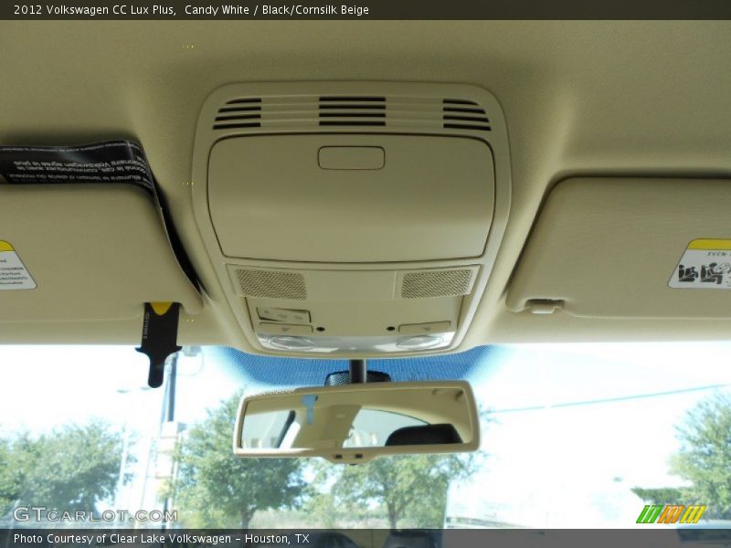 Candy White / Black/Cornsilk Beige 2012 Volkswagen CC Lux Plus