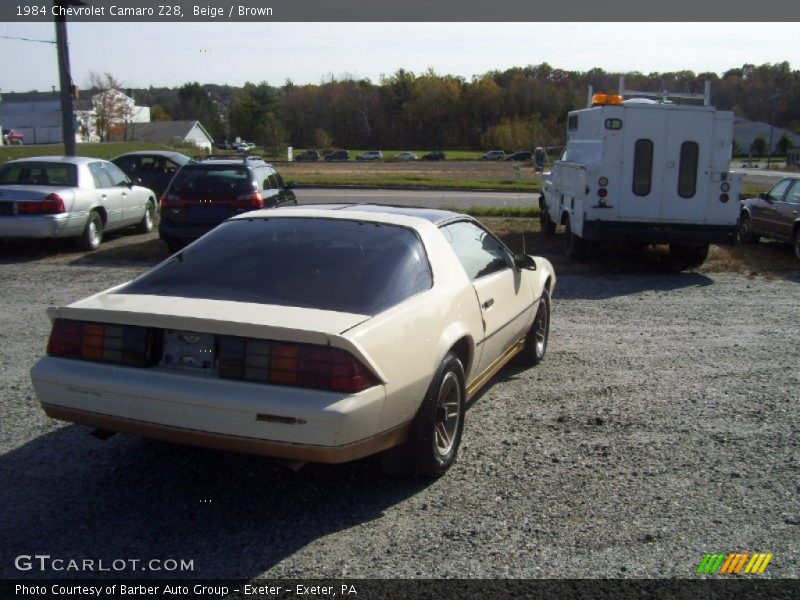 Beige / Brown 1984 Chevrolet Camaro Z28