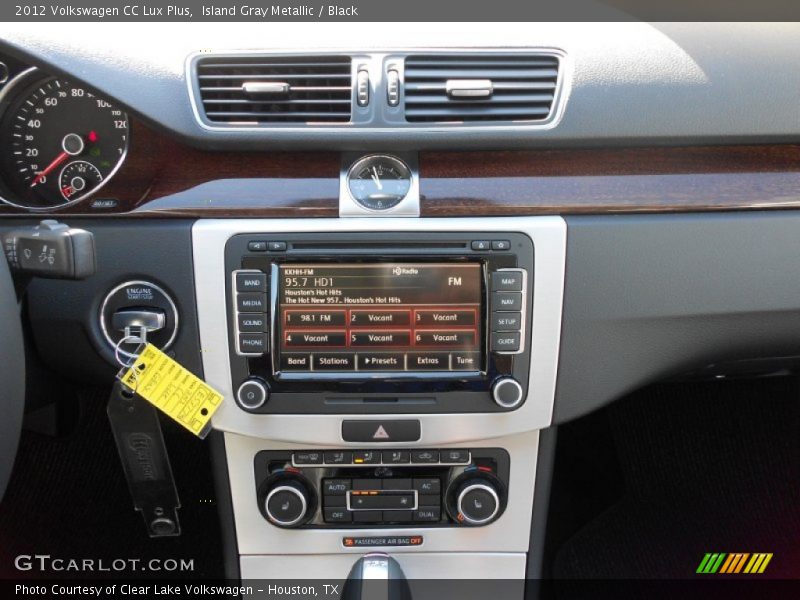 Island Gray Metallic / Black 2012 Volkswagen CC Lux Plus