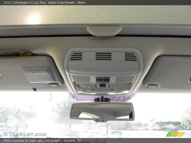 Island Gray Metallic / Black 2012 Volkswagen CC Lux Plus