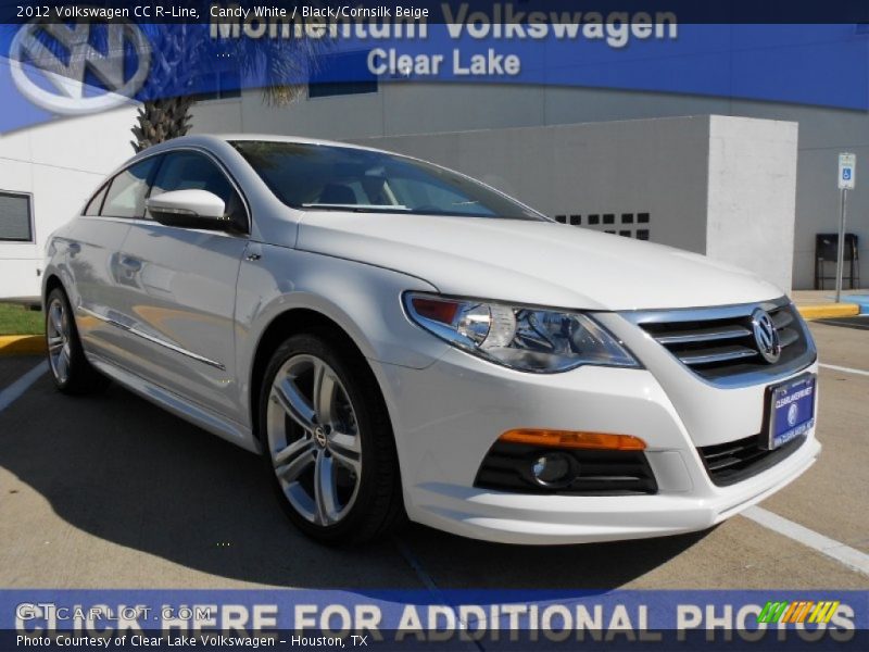 Candy White / Black/Cornsilk Beige 2012 Volkswagen CC R-Line