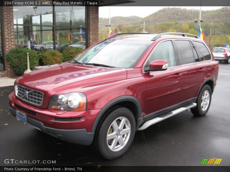 Ruby Red Metallic / Taupe 2007 Volvo XC90 3.2 AWD
