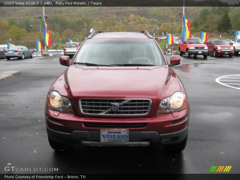 Ruby Red Metallic / Taupe 2007 Volvo XC90 3.2 AWD