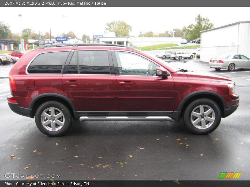 Ruby Red Metallic / Taupe 2007 Volvo XC90 3.2 AWD