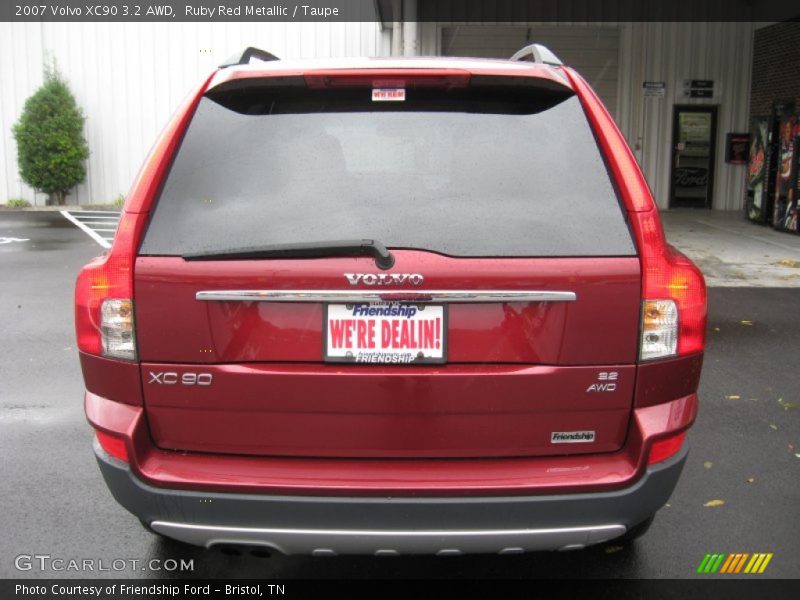 Ruby Red Metallic / Taupe 2007 Volvo XC90 3.2 AWD