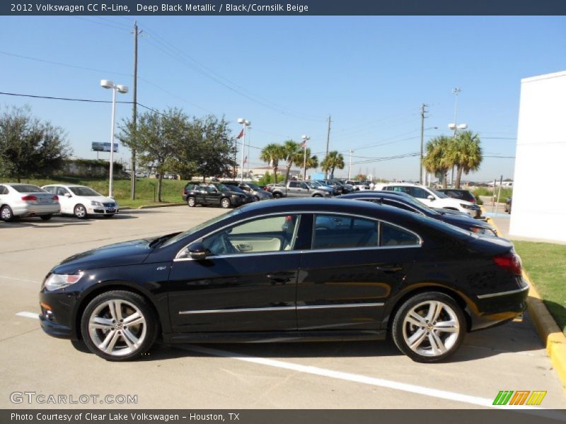 Deep Black Metallic / Black/Cornsilk Beige 2012 Volkswagen CC R-Line