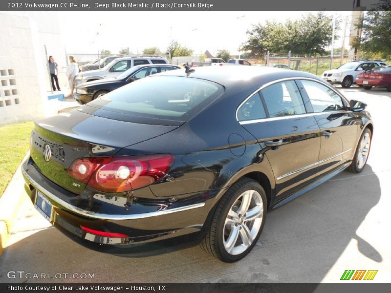 Deep Black Metallic / Black/Cornsilk Beige 2012 Volkswagen CC R-Line