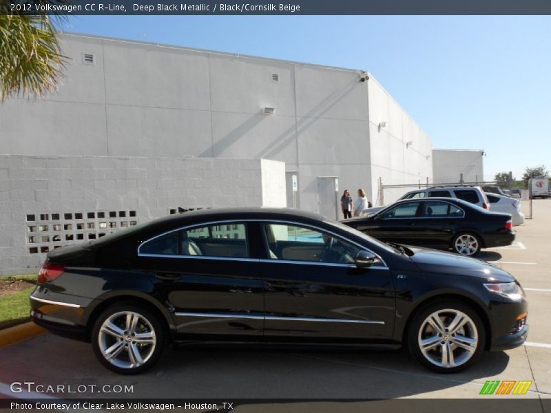 Deep Black Metallic / Black/Cornsilk Beige 2012 Volkswagen CC R-Line