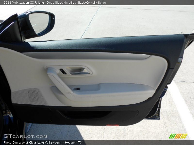 Deep Black Metallic / Black/Cornsilk Beige 2012 Volkswagen CC R-Line