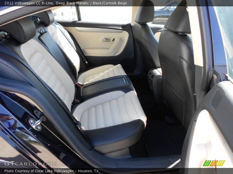 Deep Black Metallic / Black/Cornsilk Beige 2012 Volkswagen CC R-Line