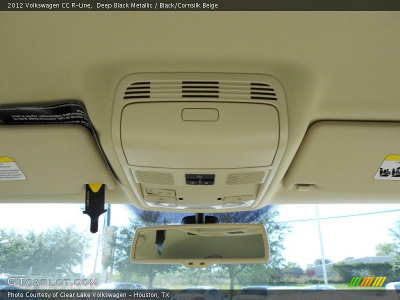 Deep Black Metallic / Black/Cornsilk Beige 2012 Volkswagen CC R-Line