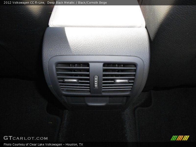 Deep Black Metallic / Black/Cornsilk Beige 2012 Volkswagen CC R-Line