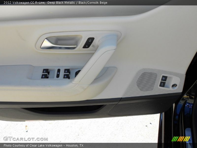 Deep Black Metallic / Black/Cornsilk Beige 2012 Volkswagen CC R-Line
