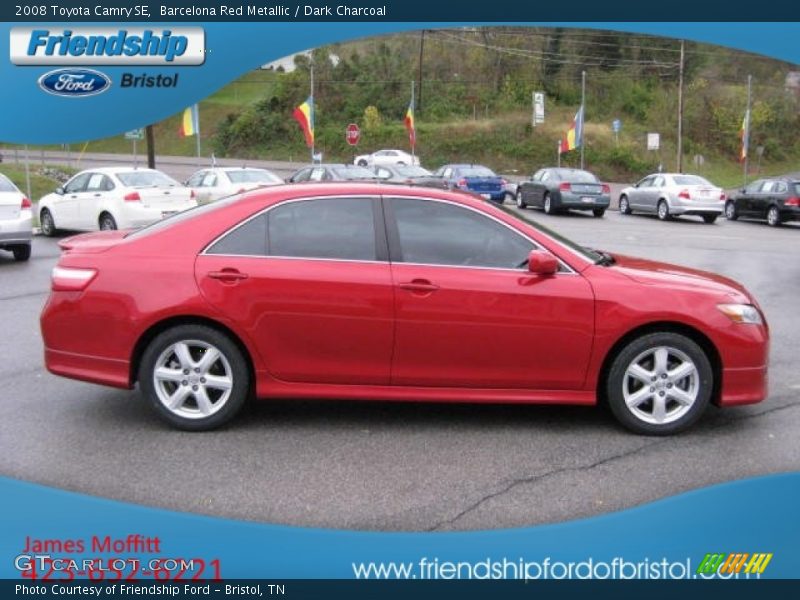 Barcelona Red Metallic / Dark Charcoal 2008 Toyota Camry SE