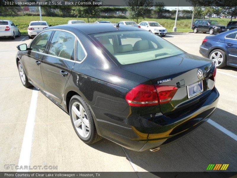 Black / Cornsilk Beige 2012 Volkswagen Passat 2.5L SE