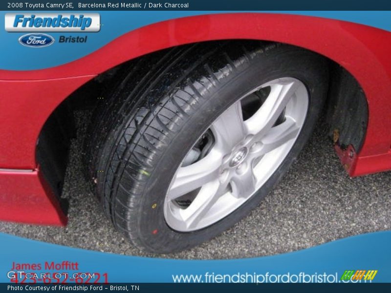 Barcelona Red Metallic / Dark Charcoal 2008 Toyota Camry SE