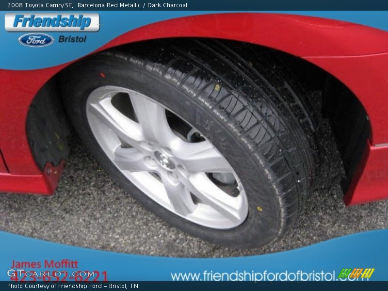 Barcelona Red Metallic / Dark Charcoal 2008 Toyota Camry SE