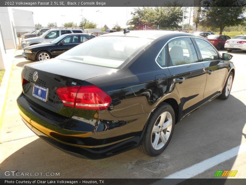 Black / Cornsilk Beige 2012 Volkswagen Passat 2.5L SE