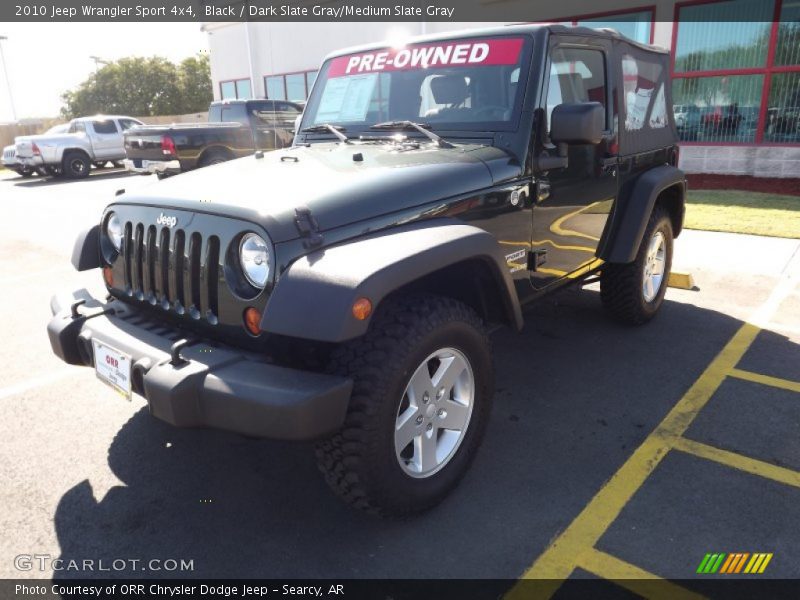 Black / Dark Slate Gray/Medium Slate Gray 2010 Jeep Wrangler Sport 4x4