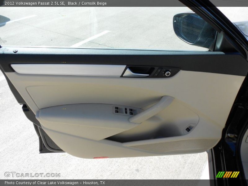 Black / Cornsilk Beige 2012 Volkswagen Passat 2.5L SE