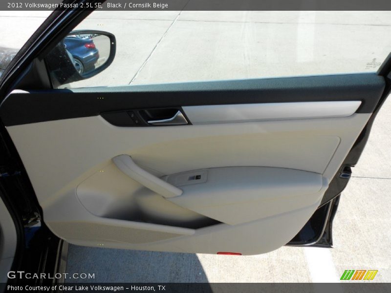 Black / Cornsilk Beige 2012 Volkswagen Passat 2.5L SE