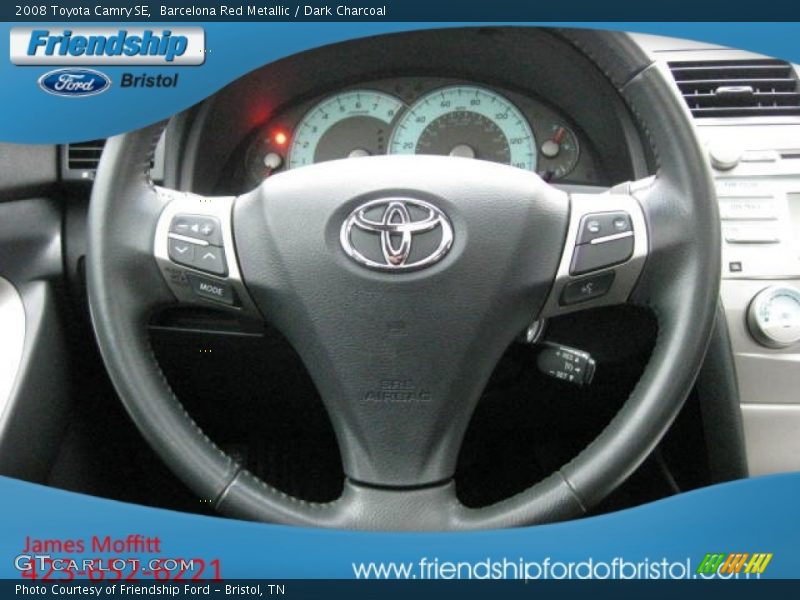 Barcelona Red Metallic / Dark Charcoal 2008 Toyota Camry SE