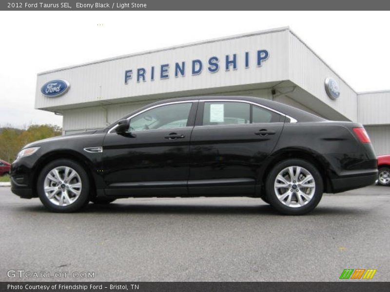 Ebony Black / Light Stone 2012 Ford Taurus SEL
