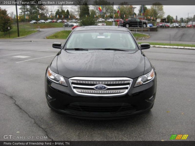 Ebony Black / Light Stone 2012 Ford Taurus SEL