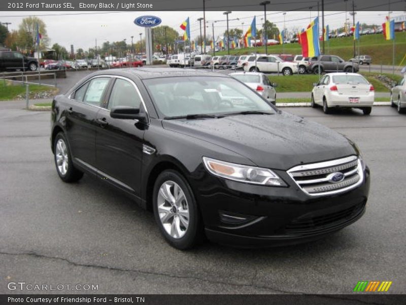 Ebony Black / Light Stone 2012 Ford Taurus SEL