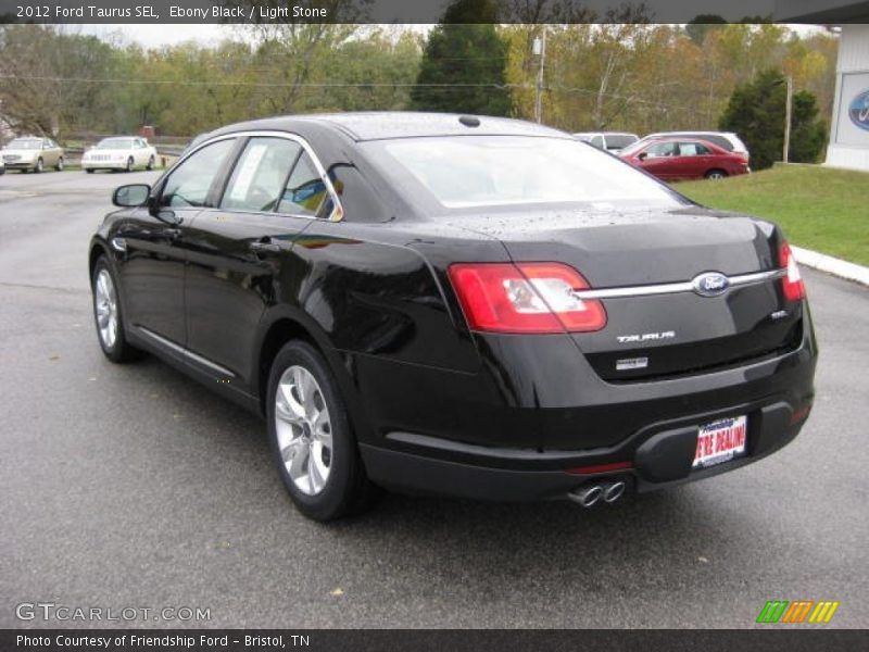 Ebony Black / Light Stone 2012 Ford Taurus SEL