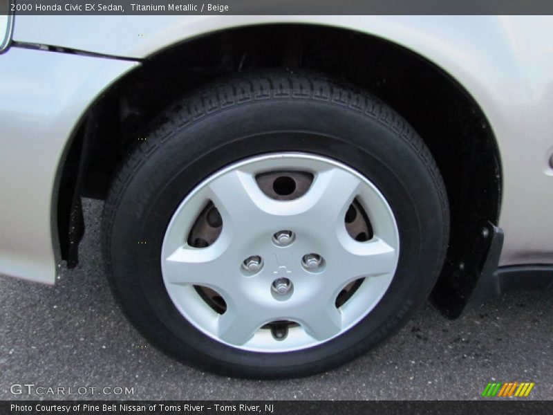 Titanium Metallic / Beige 2000 Honda Civic EX Sedan