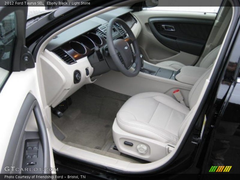 Ebony Black / Light Stone 2012 Ford Taurus SEL