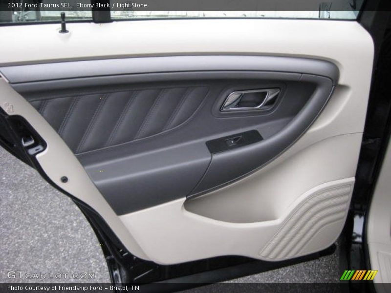 Ebony Black / Light Stone 2012 Ford Taurus SEL