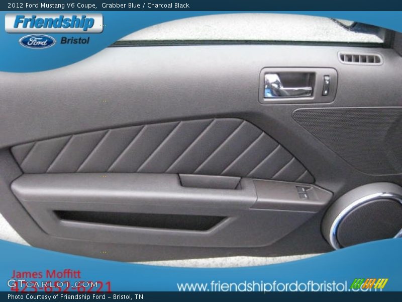 Grabber Blue / Charcoal Black 2012 Ford Mustang V6 Coupe