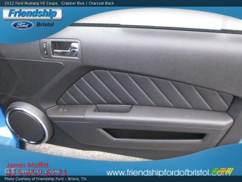 Grabber Blue / Charcoal Black 2012 Ford Mustang V6 Coupe