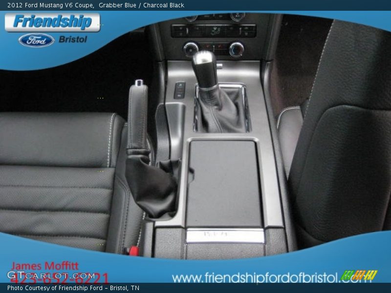 Grabber Blue / Charcoal Black 2012 Ford Mustang V6 Coupe