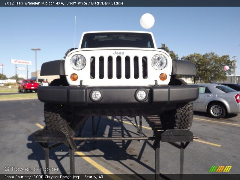 Bright White / Black/Dark Saddle 2012 Jeep Wrangler Rubicon 4X4