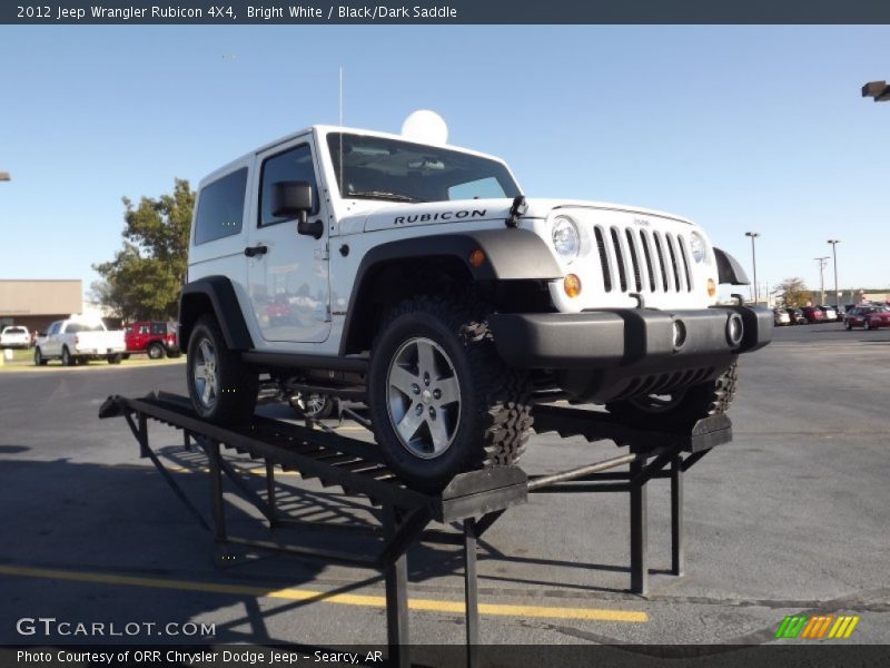 Bright White / Black/Dark Saddle 2012 Jeep Wrangler Rubicon 4X4