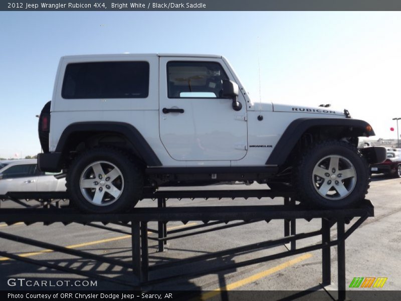 Bright White / Black/Dark Saddle 2012 Jeep Wrangler Rubicon 4X4